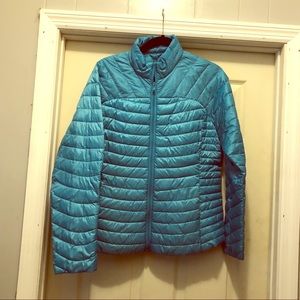 Very Lightweight Teal Puffer Jacket Size XL